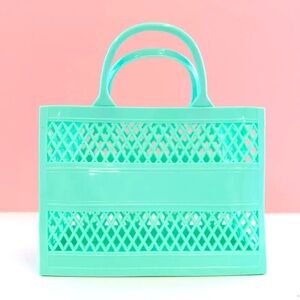 Kimberbell Mint Jelly Turquoise Blue Crossbody Tote NWOT